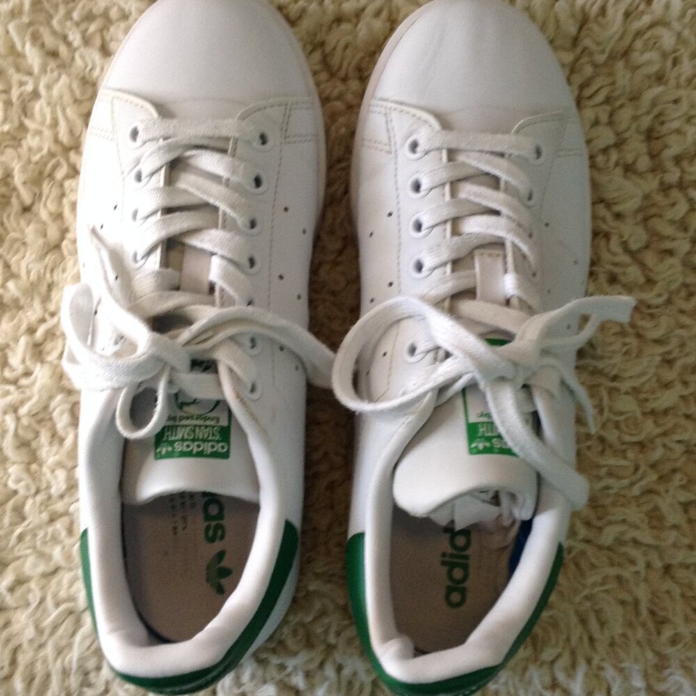 Adidas Stan Smith UNISEX 6.5W 5.5 M. Iconic Green/White; Logo, Tennis Sneakers